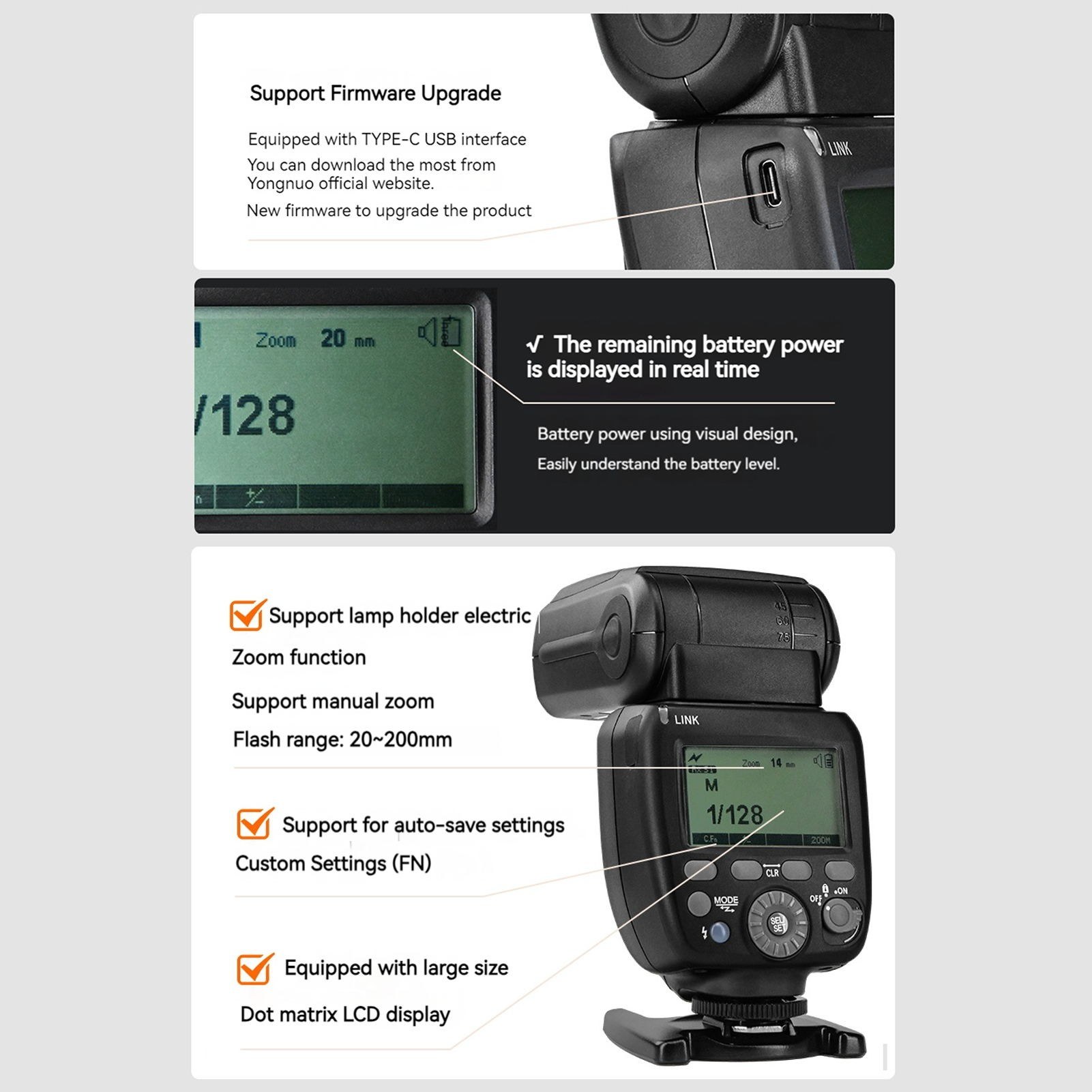 YONGNUO YN730 2.4G Wireless Camera Flash Master/Slave Speedlite - black. 