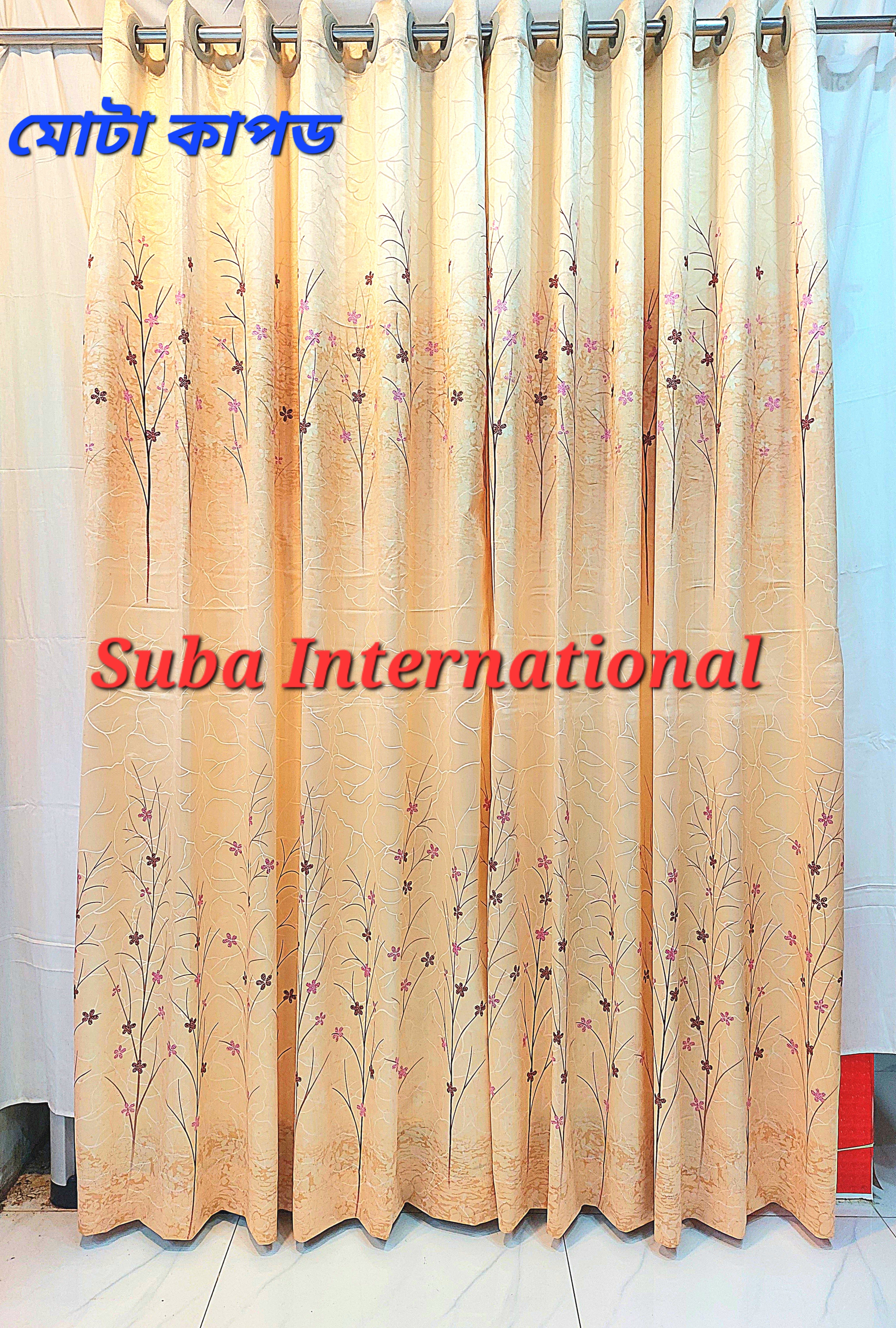 Premium Quality Home tex synthetic Curtain, (4 khuci) Porda, parda for Home Decoration Door and window From Suba International. 