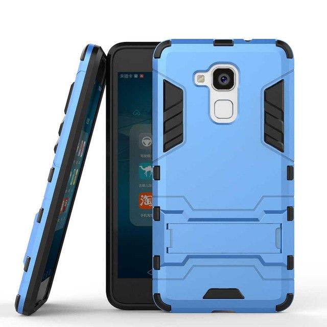 Huawei GR5 Mini Armor Shockproof Phone Back Cover Blue Daraz