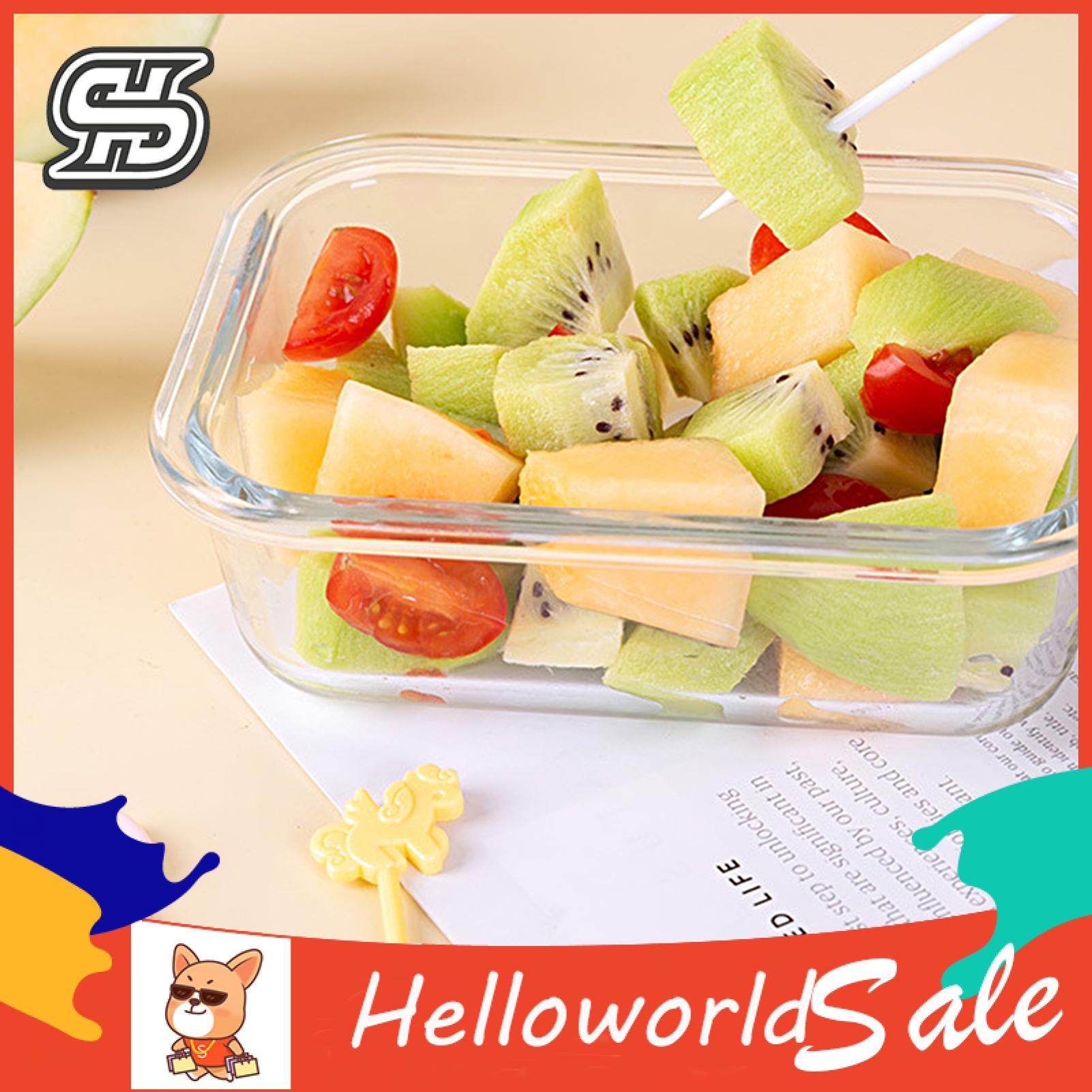 HelloWorld Fruit Fork Burr-free Creative Bento Decoration Stick. 