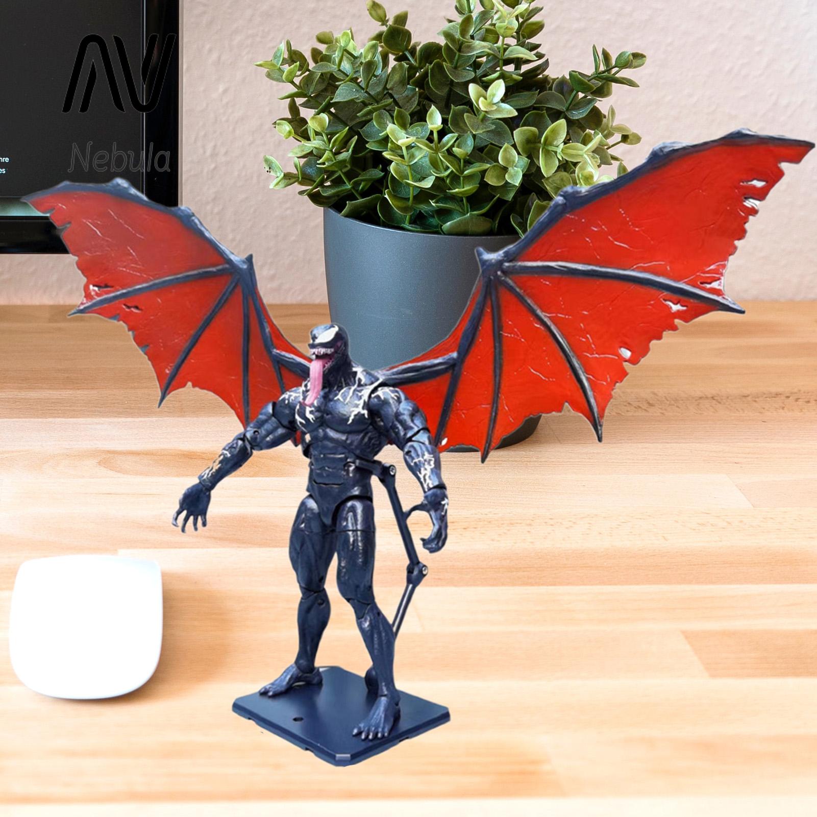 Nebula Supreme Venom Model Miniature Venom with Wings Statue Model Figure Toy. 