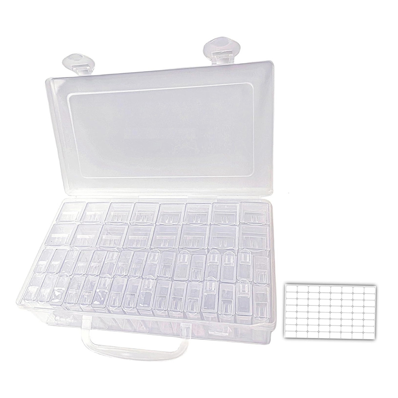 48 Slots Seed Storage Organizer in 2 Sizes with Label Stickers Portable Seed Container Box Set Kit