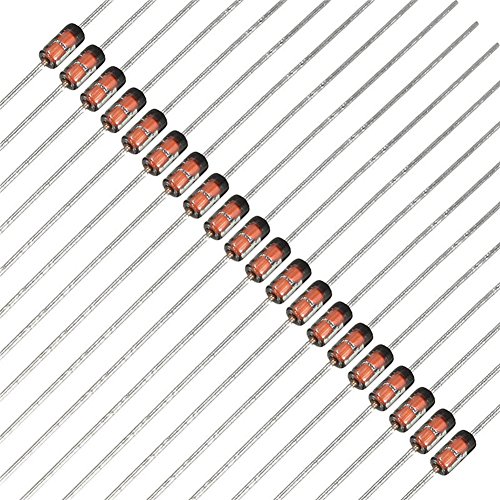 10Pcs- 1Watt 24V Zener Diodes 1W 24V 1N4749 Through Hole Voltage Regulator Zener Diode DO-41 DIP Values Assortment Kit For Electronics Circuitry & Parts DIY. 