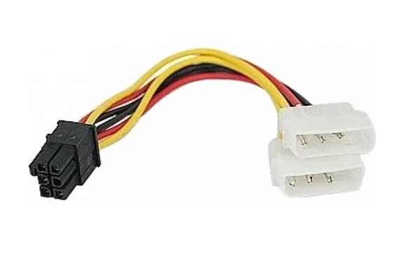 PCI Express 6 Pin to 2 x 4 Pin Molex