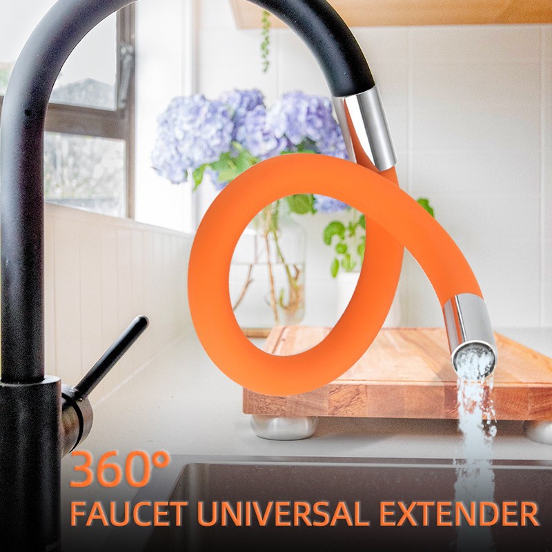 （New）360°rotating Faucet Lengthening Extender Univeral Pipe Nozzle No Dead Angle Cleaning Faucet Extender (10cm/20cm/30cm/40cm/50cm). 