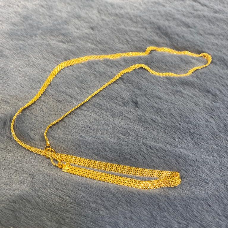 SJ52 Regular Usable Gold Plated Indian Nagin Chain. 