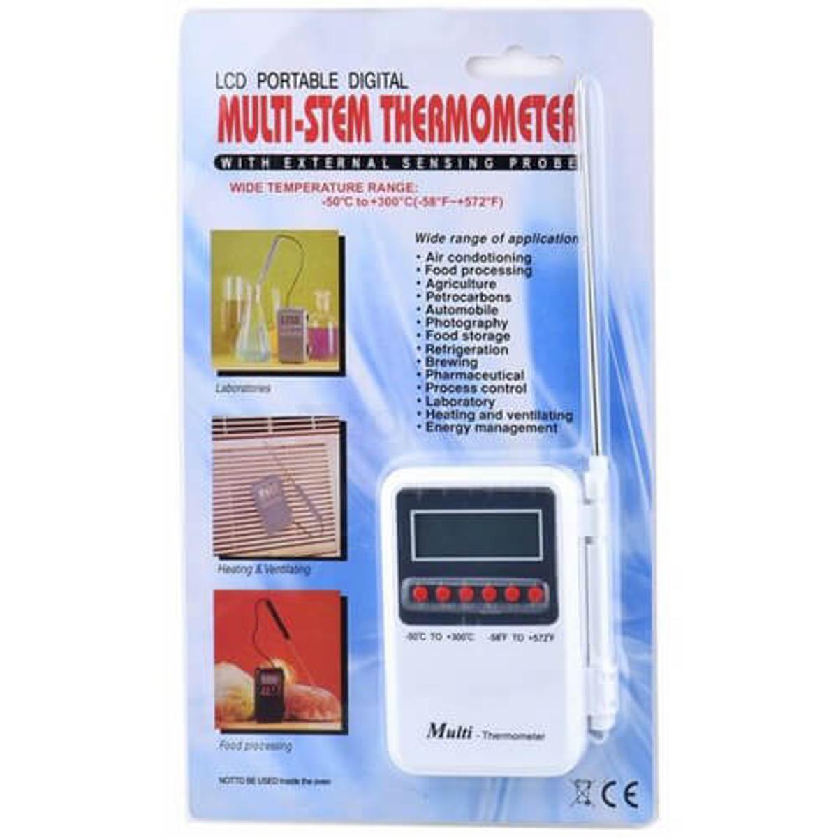 Portable Digital Multi-Stem Thermometer HT-9269 (-50 to +300 C)