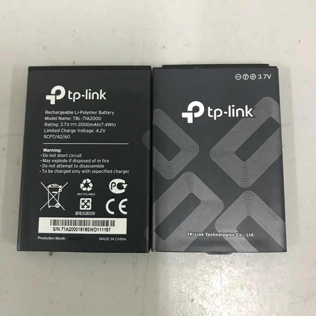 Battery For TBL-71A2000 For TP-Link TL-TR861 2000L TL-TR761 M5250 M5350 M M7300 4G LTE WIFI Router 3.7V 2000mAh. 