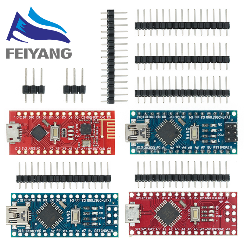 【The road to happiness Store】SAMIORE ROBOT Promotion For arduino Nano 3.0 Atmega328 Controller Compatible Board Module PCB Development Board without USB V3.0. 