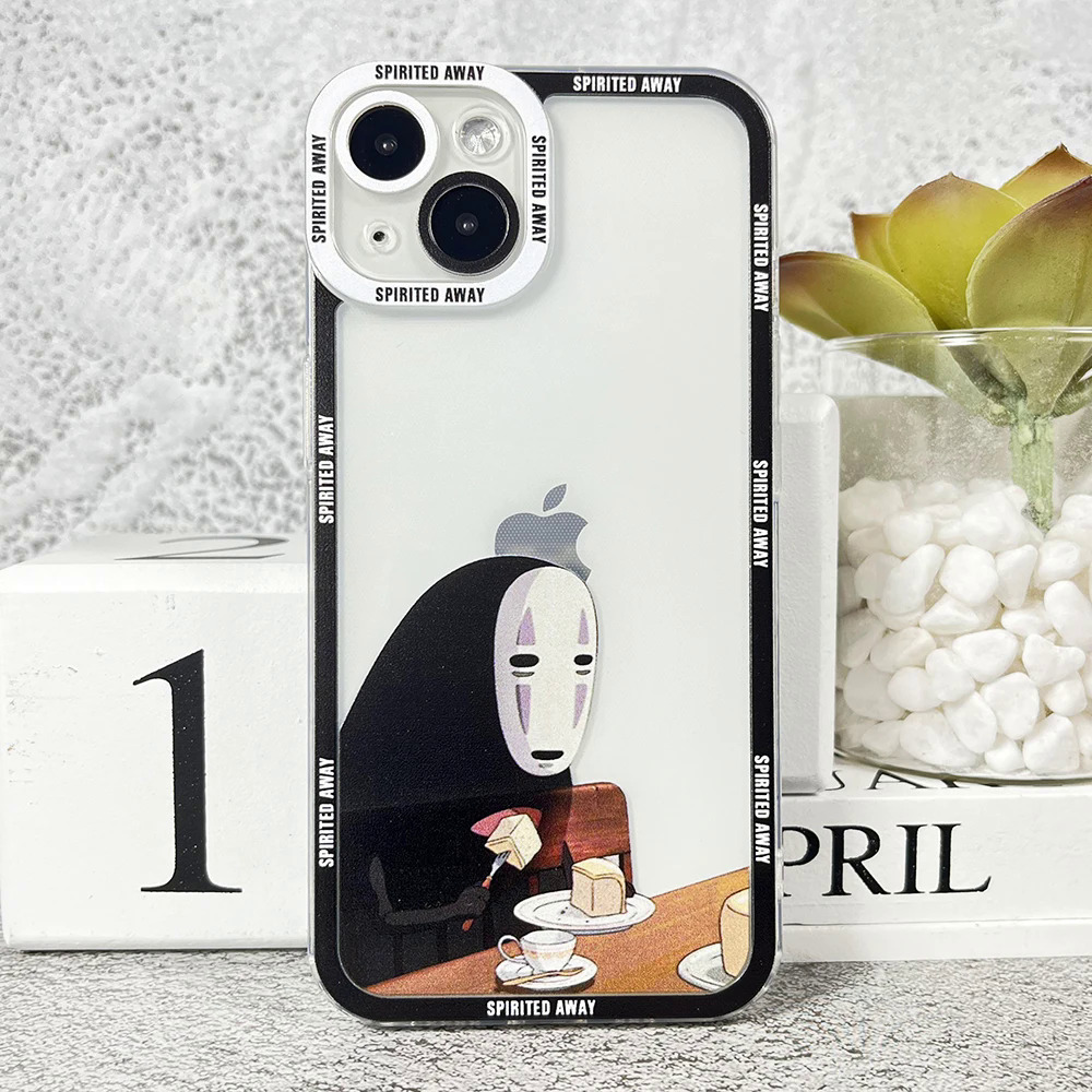 Spirited Away Angel Eyes Phone Case For iPhone 14 13 12 11 Mini Pro Max XS X XR SE 7 8 Plus Transparent Cover Dislikelike. 
