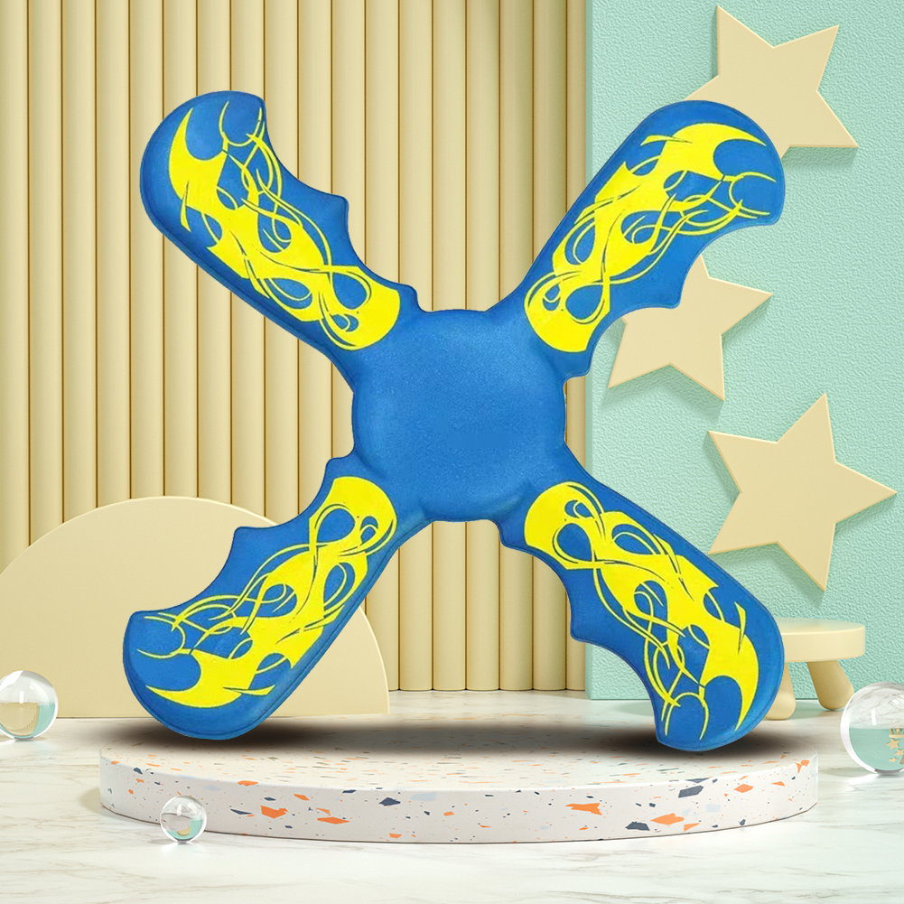 3 Bladed Boomerang Interactive Flying Discs Funny Three-bladed Boomerang Toy Decompression for Early Education. 