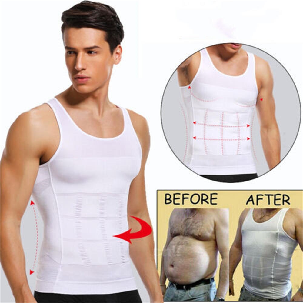 Mens Gynecomastia Compression Shirts Chest Slimming Body Shaper Tummy  Control Shapewear Abdomen Slim Vest Waist Trainer Corset2602198 From Ppy3,  $16.25