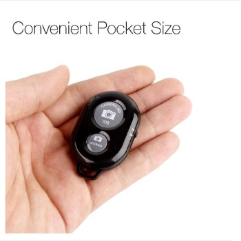 Selfie Remote Shutter Bluetooth Wireless Shutter Camera Phone Remote Control for IOS Android TikTok - Black. 