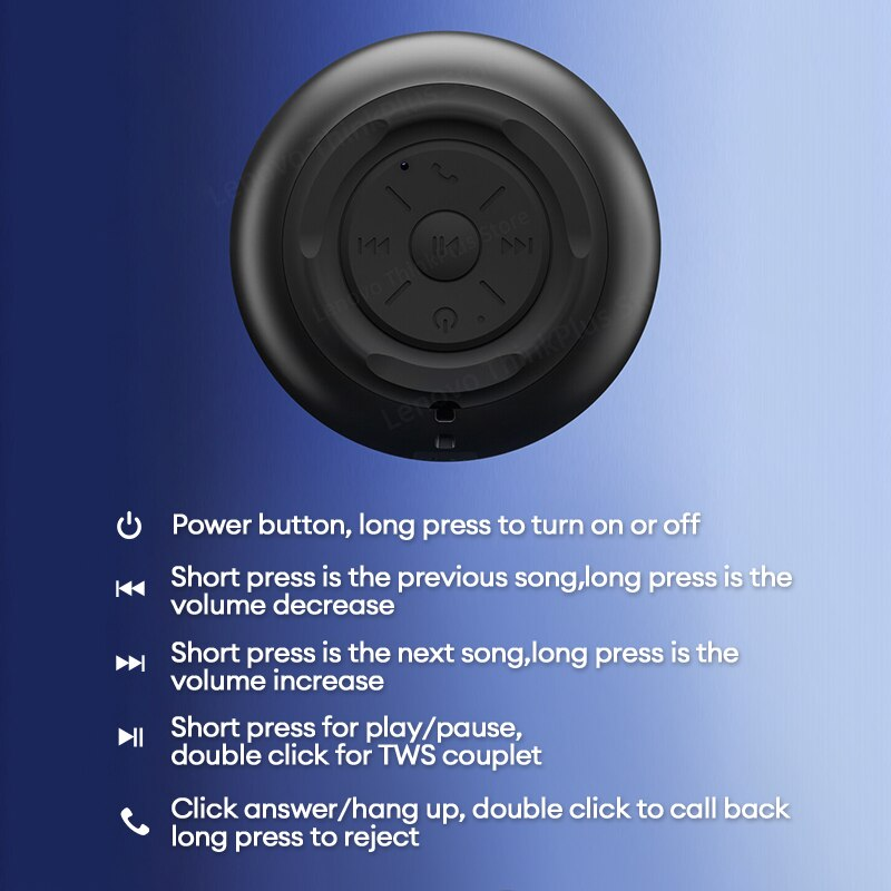 Lenovo K3 Pro Bluetooth Speaker Portable Mini Outdoor Wireless Speakers Music Surround Loudspeaker HD Voice Shocking Bass. 