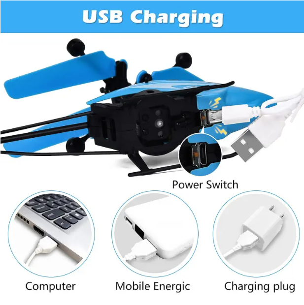 Two-Channel Suspension RC Helicopter Toy Remote Control Aircraft Charging Mini Aircraft Toy Gift For Children. 