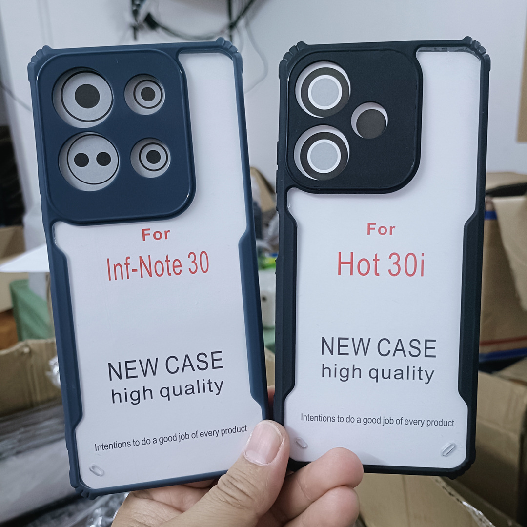 Applicable TECNO Spark 6 GO Blade Acrylic Two-in-One Phone Case Fine Hole Four-Corner Drop-Resistant Protective Cover