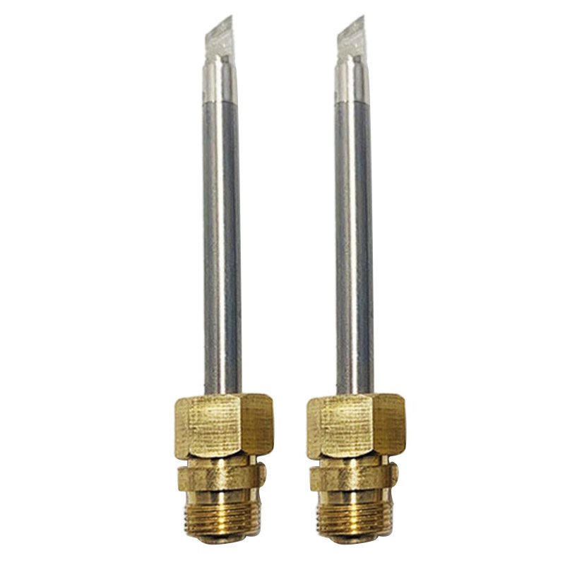 2X 510 Interface Soldering Iron Tip Mini Portable USB Soldering Iron Tip Welding Rework Accessories, Knife Tip