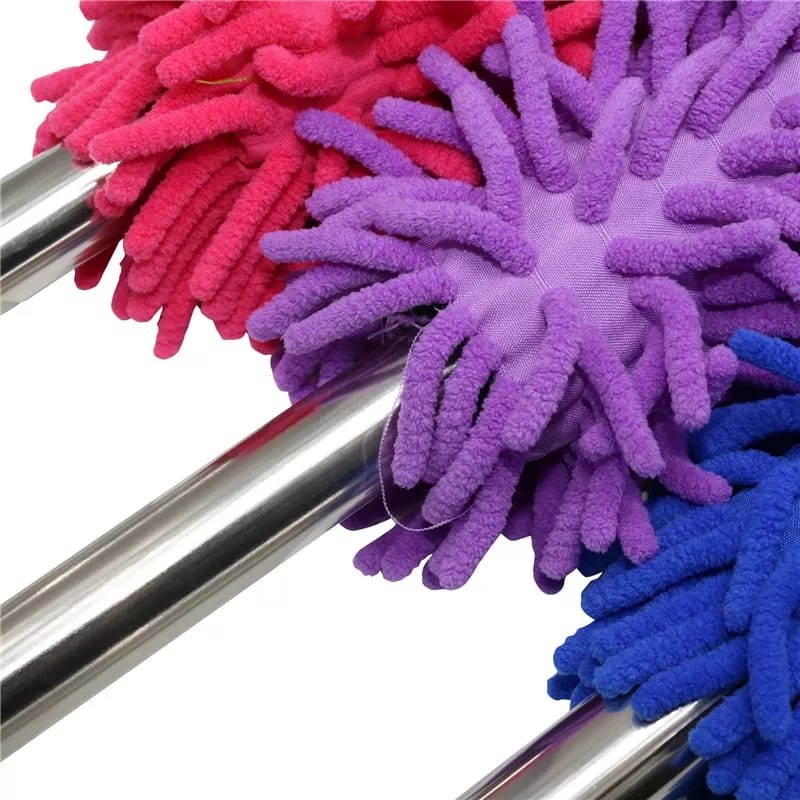 Microfiber Duster Anti Static Feather Duster Flexible Chenille Cleaning Brush Dust Double-sided Tools Dedusting High Density. 