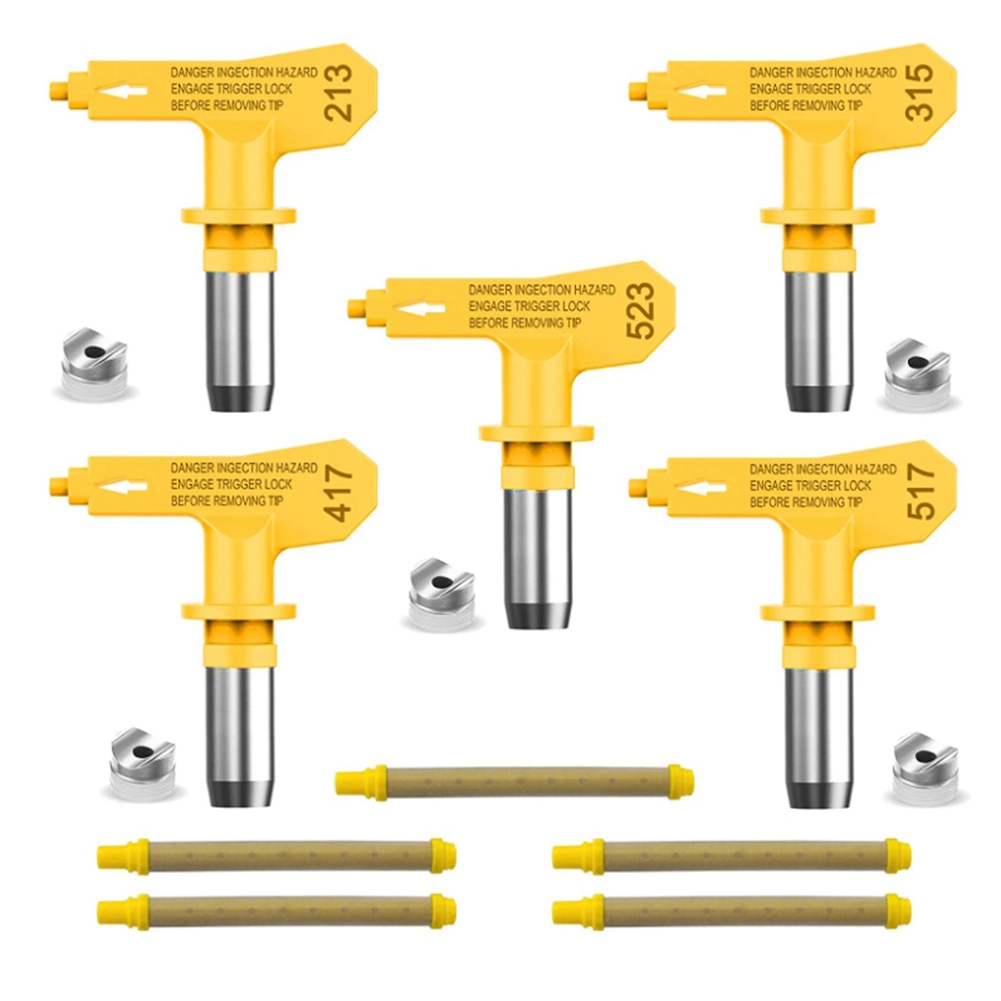 5 Pieces Airless Paint Sprayer Nozzle Tips and Airless Filter