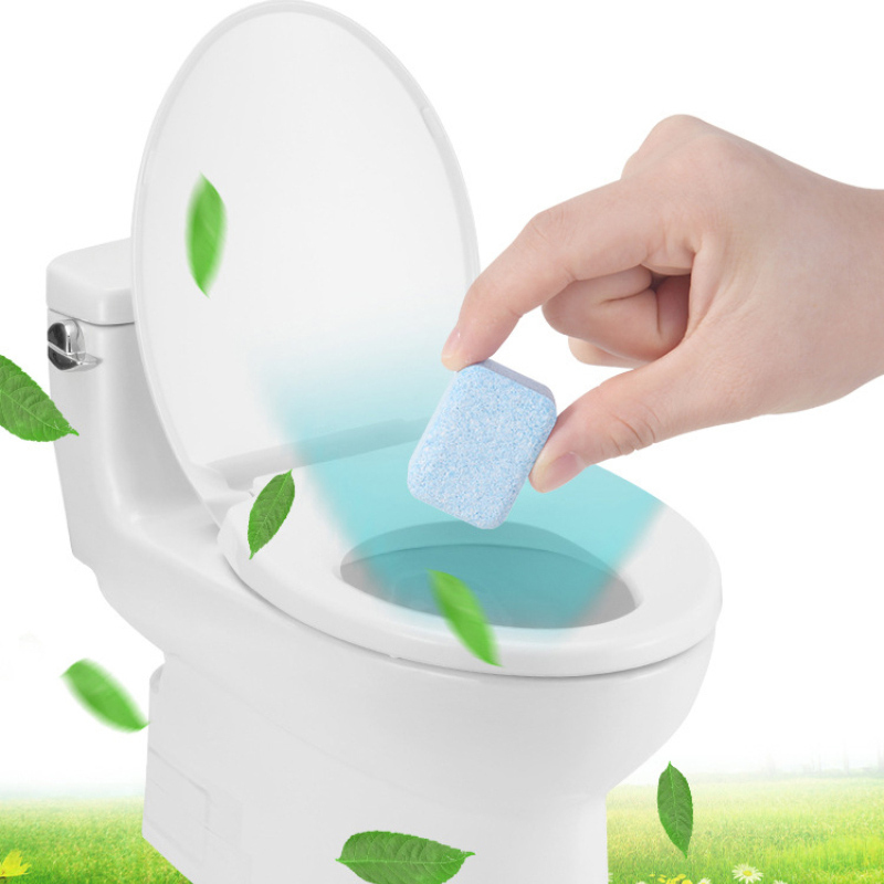Toilet Cleaning Effervescent Tablets Condensed Cleaner Decontamination Effervescent Tablets Multifunctional Descaling Cleaner. 