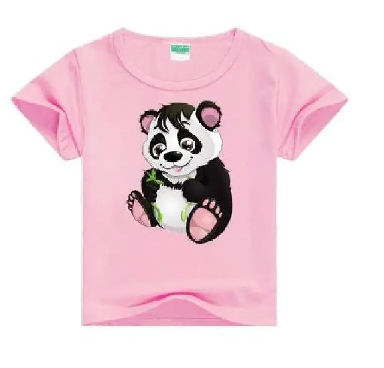 Kids Cartoon Funny Panda T-shirts Summer Costume Baby Boys Girls Clothing Children T Shirts Children's Wear. 