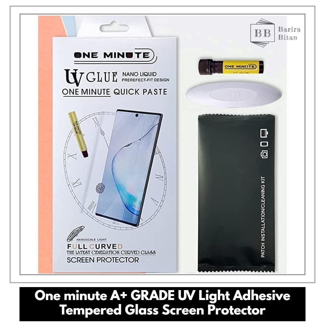 For Oppo Reno 6 Pro One minute A+ GRADE UV Light Adhesive Tempered Glass Screen Protector