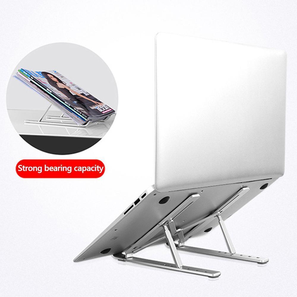 Portable Travel Laptop Stands Foldable Desktop Notebook Holder Mount6 Level Adjule Eye Ergonomic Design Riser For Macbook