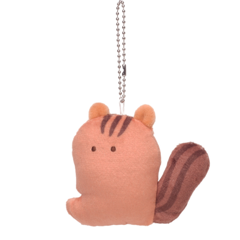 4 Inch Zoo Plush Pendant Cute Bean Eye Lamb Raccoon Squirrel Zebra Plush Key Chain Capsule Toy. 