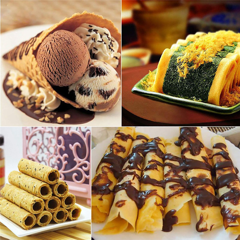 1 PCS Waffle Cone Maker Kitchen Gas Baking Tool Mould For Home, Kitchen Restaurant 17cm