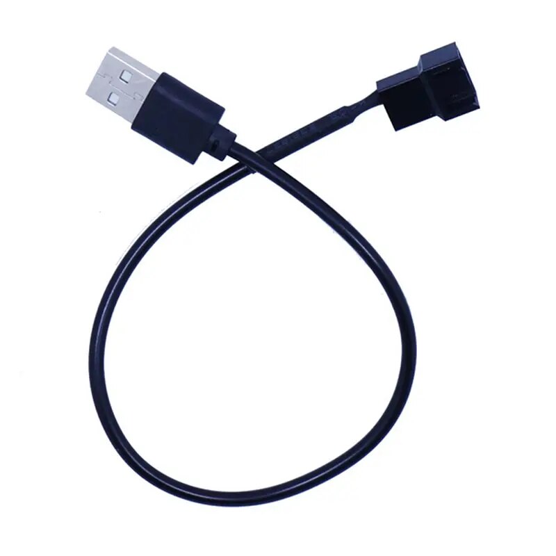 3pin Or 4pin Fan To Usb Adapter Cables 3/4 Pin Computer Pc Fan Power Cable Connector Adapter 5v 30cm Connect. 