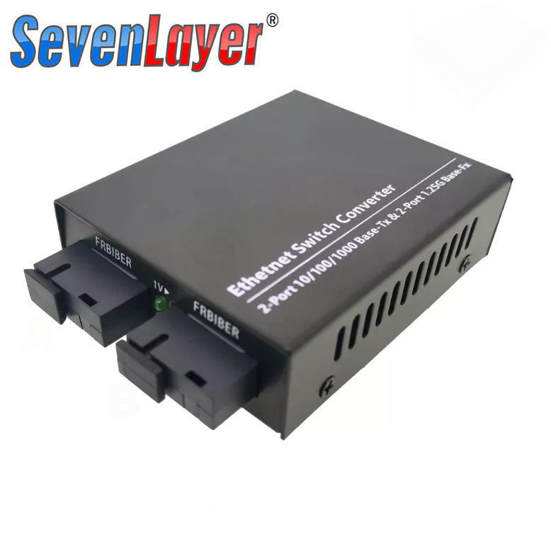 Computer Network Connection Box 2G2E 2 RJ45-2Lan E UTP 2 SC 2F0 Port   Gigabit-10 / 100 / 1000M. 