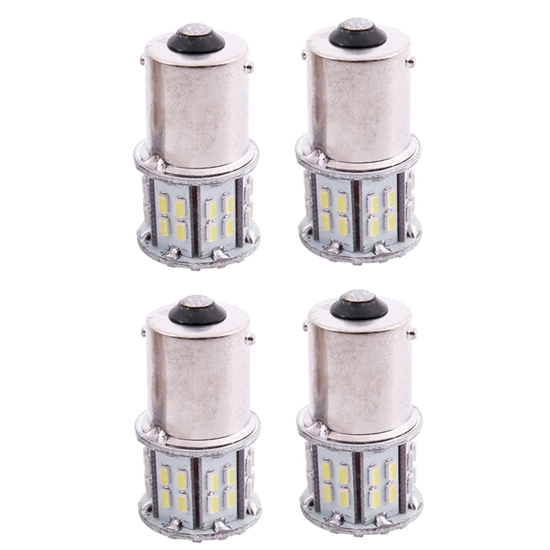4X 1156 BA15S 382 P21W White 50 SMD LED Car Tail Turn Signal Reverse Light Bulbs