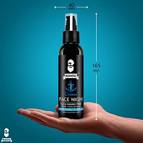 Muuchstac Ocean Face Wash with 2 company card made in india. 