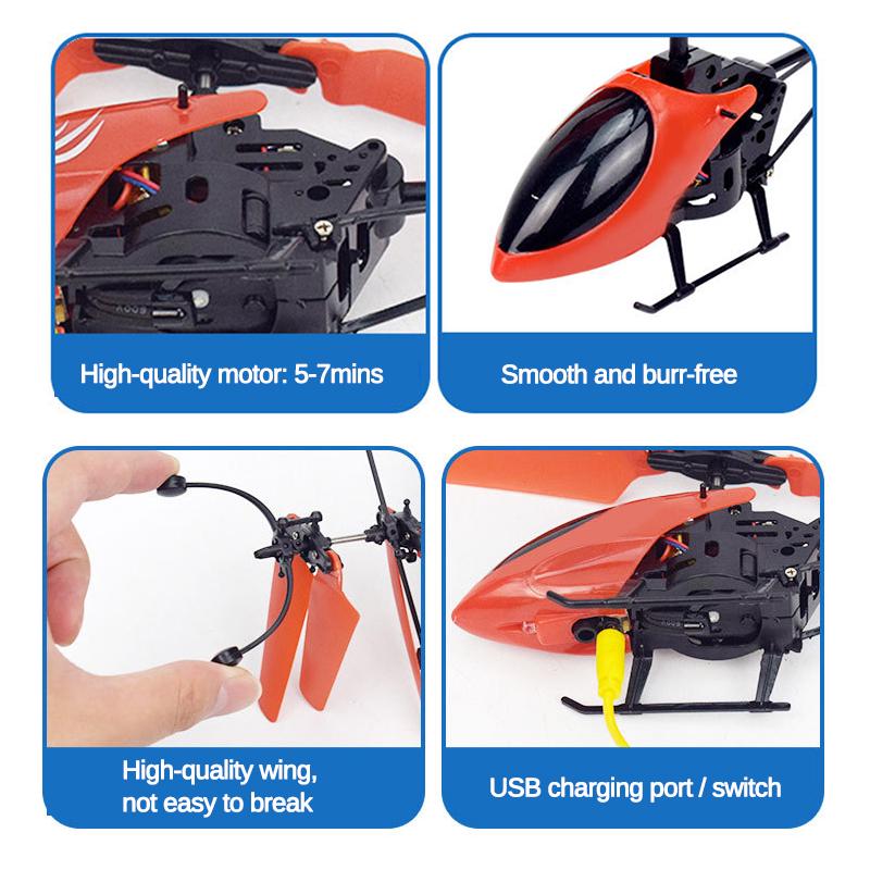 Induction Aircraft Helicopter With Infrared Magic Hand Sensor & Remote Controller Mini USB Rechargeable Helicopter Flying Electric Toys Plane. 