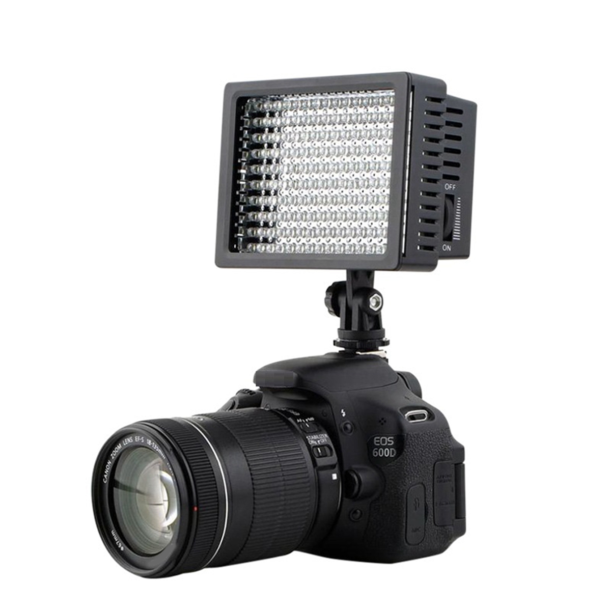 LD-160 LED Fill Light Portable 160 LED Lamps 5600K 16 Level Dimming Photography Lamp for Camera. 
