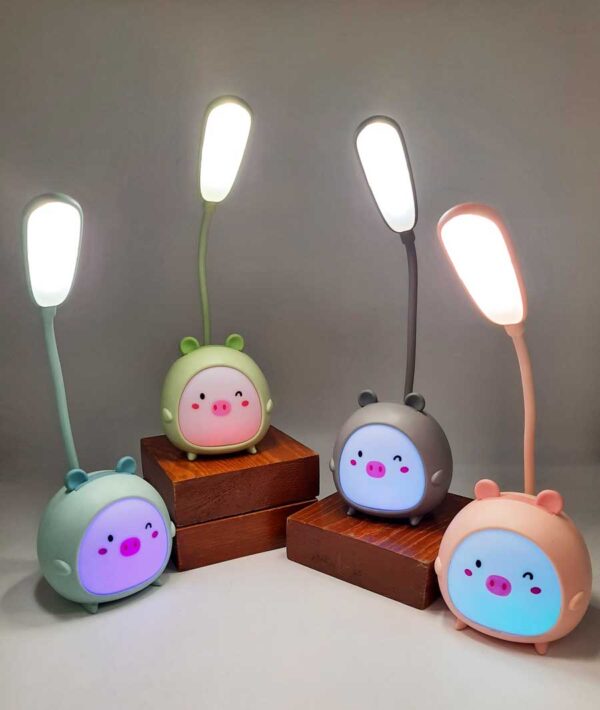 Elf Rechargeable Table Lamp, Desk Light, LED Night Table Light Eye Protection 360° Rotation USB Charging