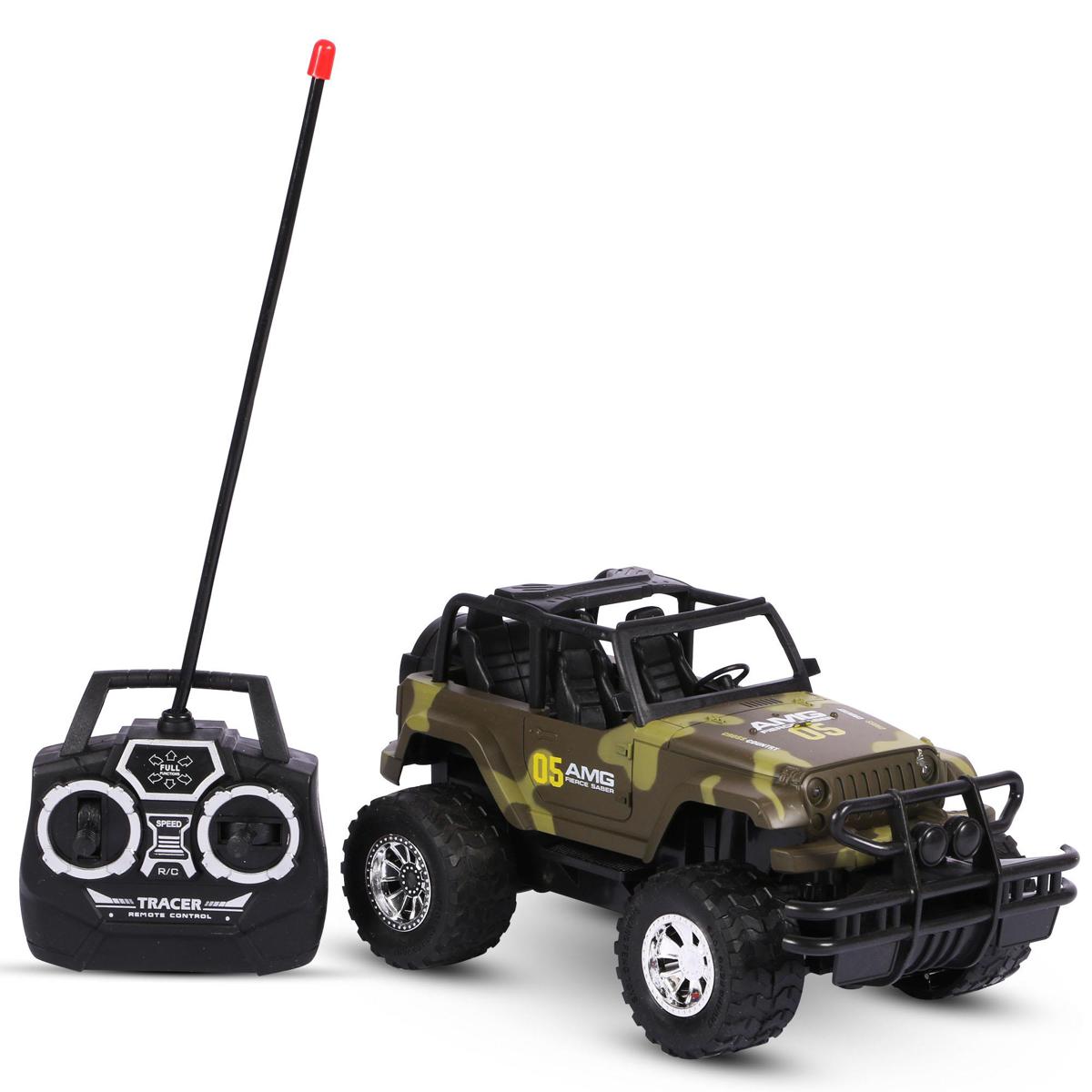 Rc Cars Radio Remote Control Battery Operated Jeep Vehicle Rc Toy Car With Lights And Sounds For Kidsac Daraz .bd