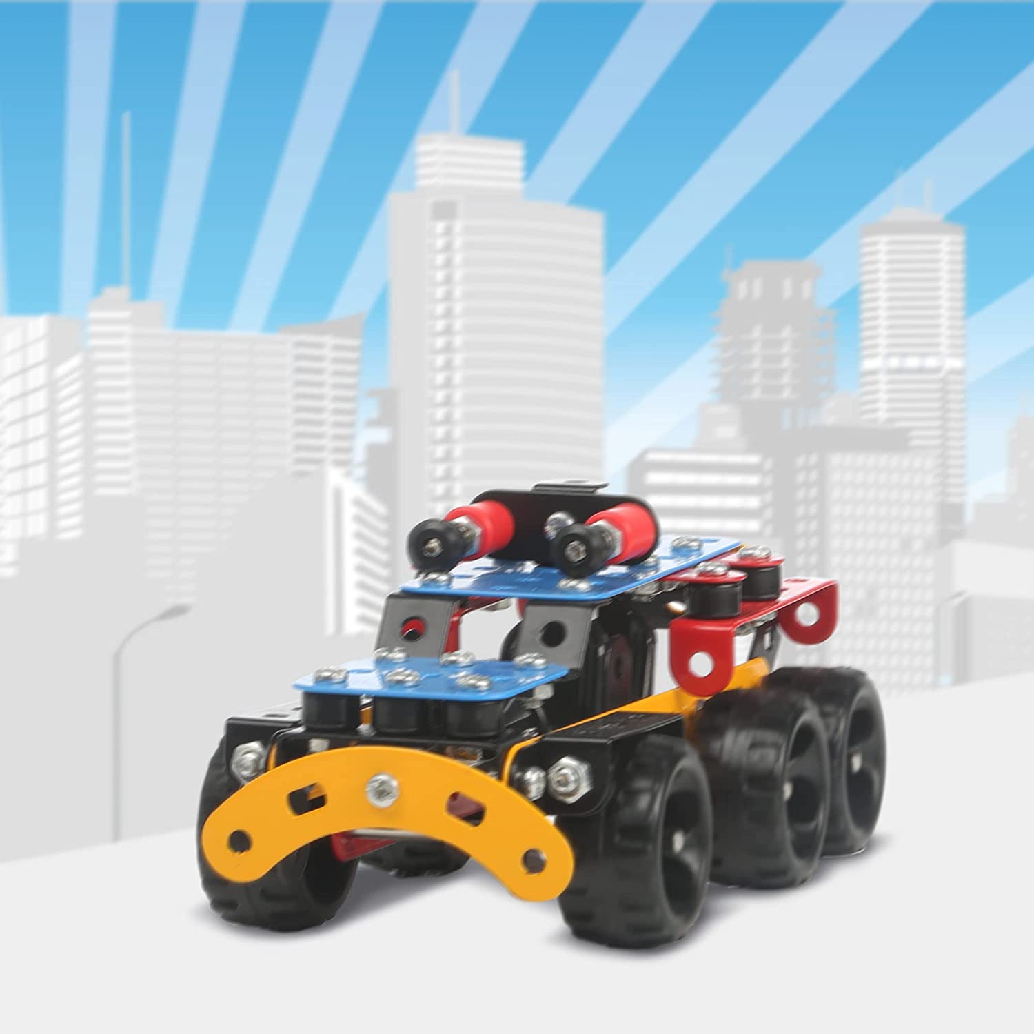 Zephyr Mechanix Advance, STEM Toy, Building Blocks, Construction Set, for 6+ yrs Boys and Girls (Multicolor). 