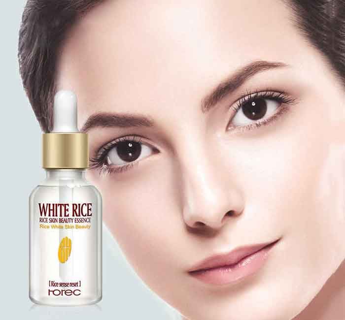 white rice face serum
