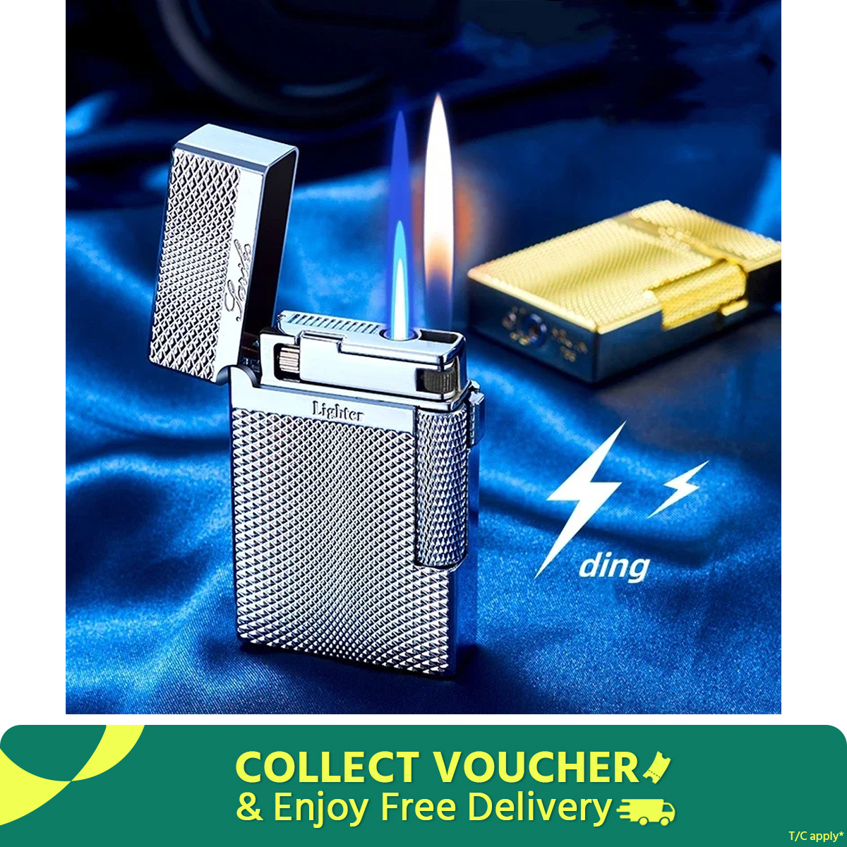Unusual Lighters Cigarette Lighter Metal Windproof Torch Gas Lighter Flint Smoking Accessory Butane Gadgets for Men Gift Lighter. 