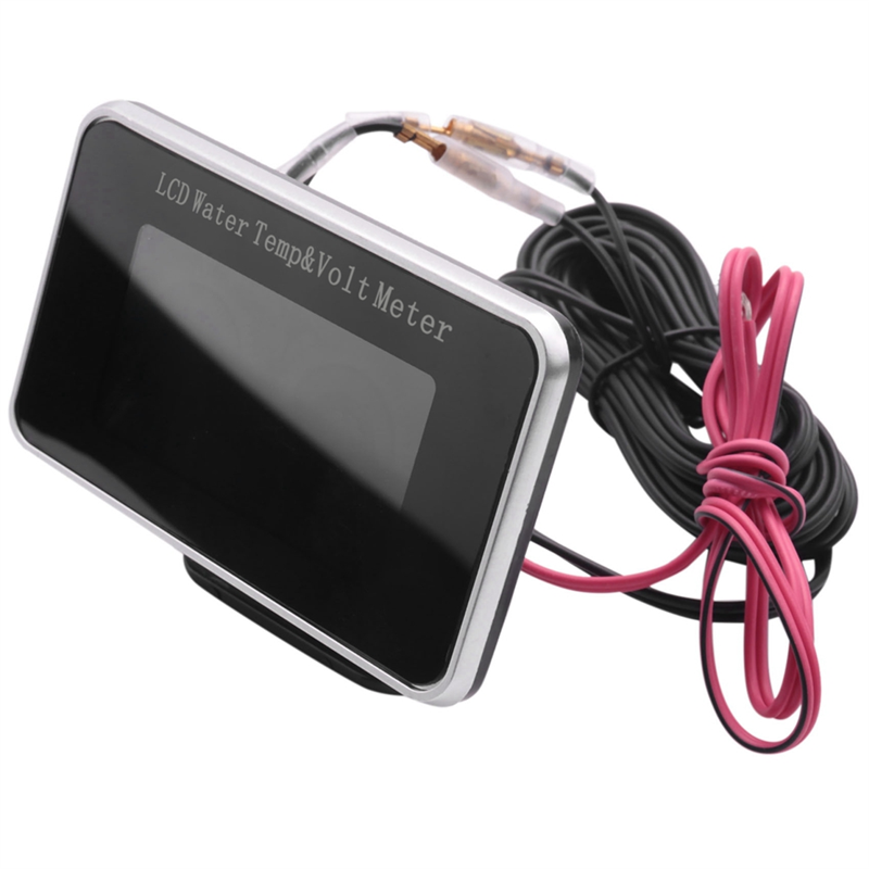 2 in 1 Car LCD Pressure Water Temperature Meter Buzzer Alarm M10