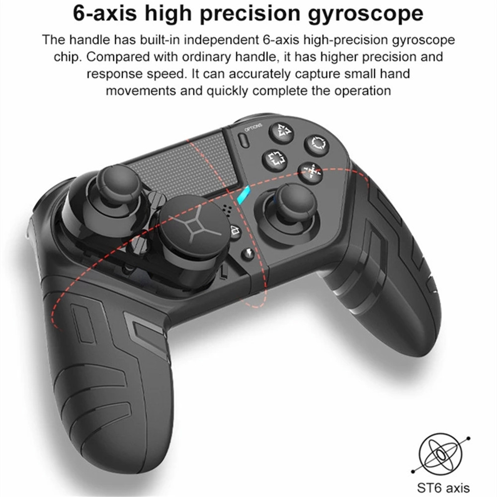 The Latest Version Q300 FOR PS4 Bluetooth Wireless Game Controller FOR PC Game Controller PC Bluetooth Controller. 
