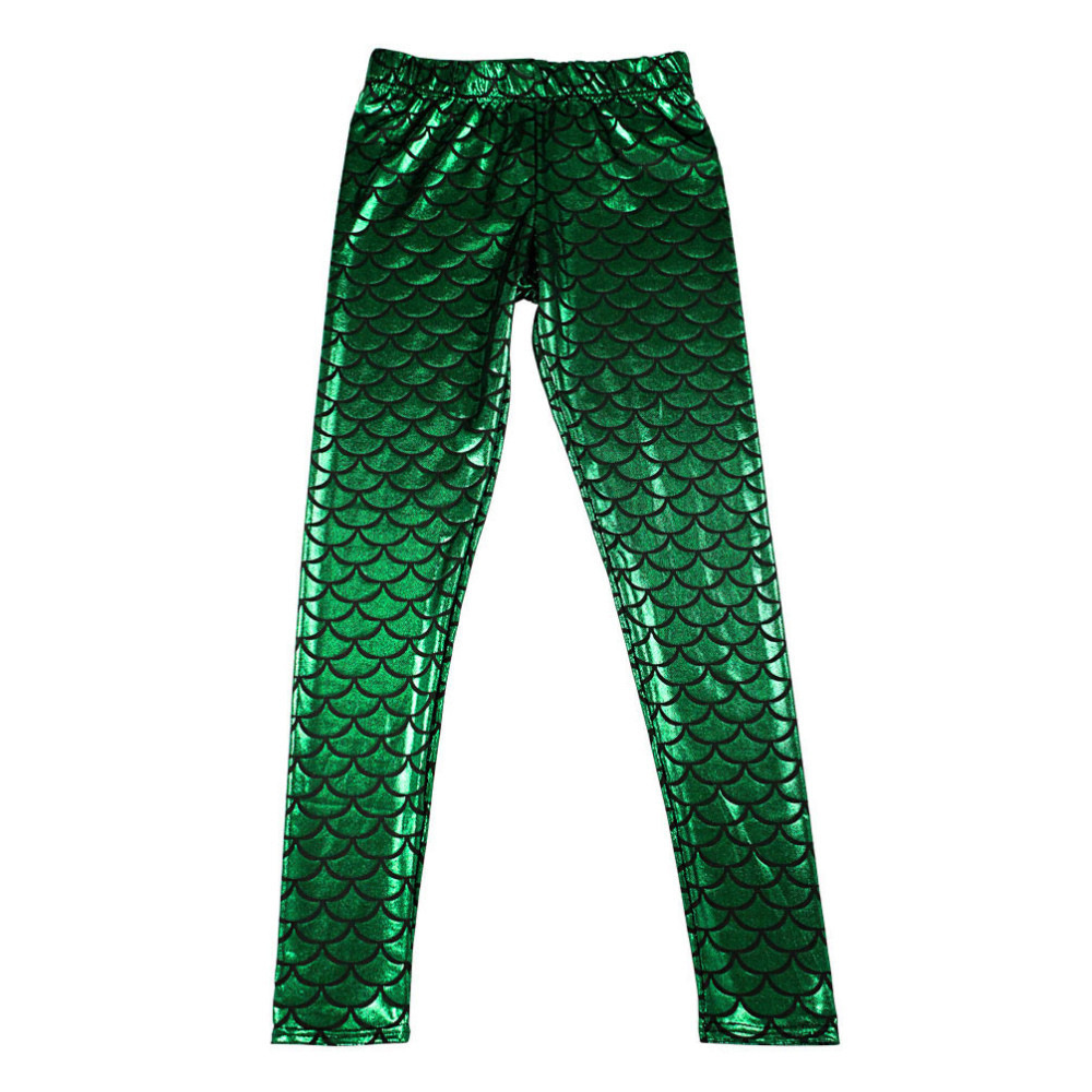 In the spring and autumn of 2023, the new European and American nightclub style fish scale cropped pants are high-stretch slim and slim leggings