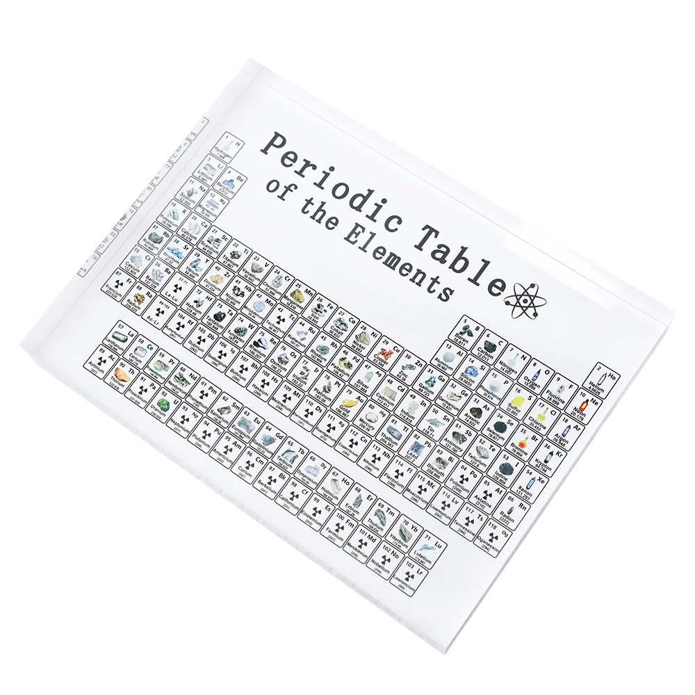 Chemical Periodic Table With Element 83-bit Transparent Acrylic Desks Display Letter Ornament Samples School Science Studying 1Pcs. 