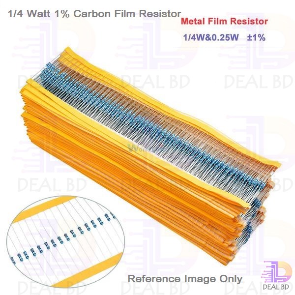 50Pcs Tolerance 1% 22K Ohm Resistors 22K Carbon Film Resistor 22K Ohm 1/4W Resistance 0.25 Watt Fixed Resistors Passive Components Parts. 