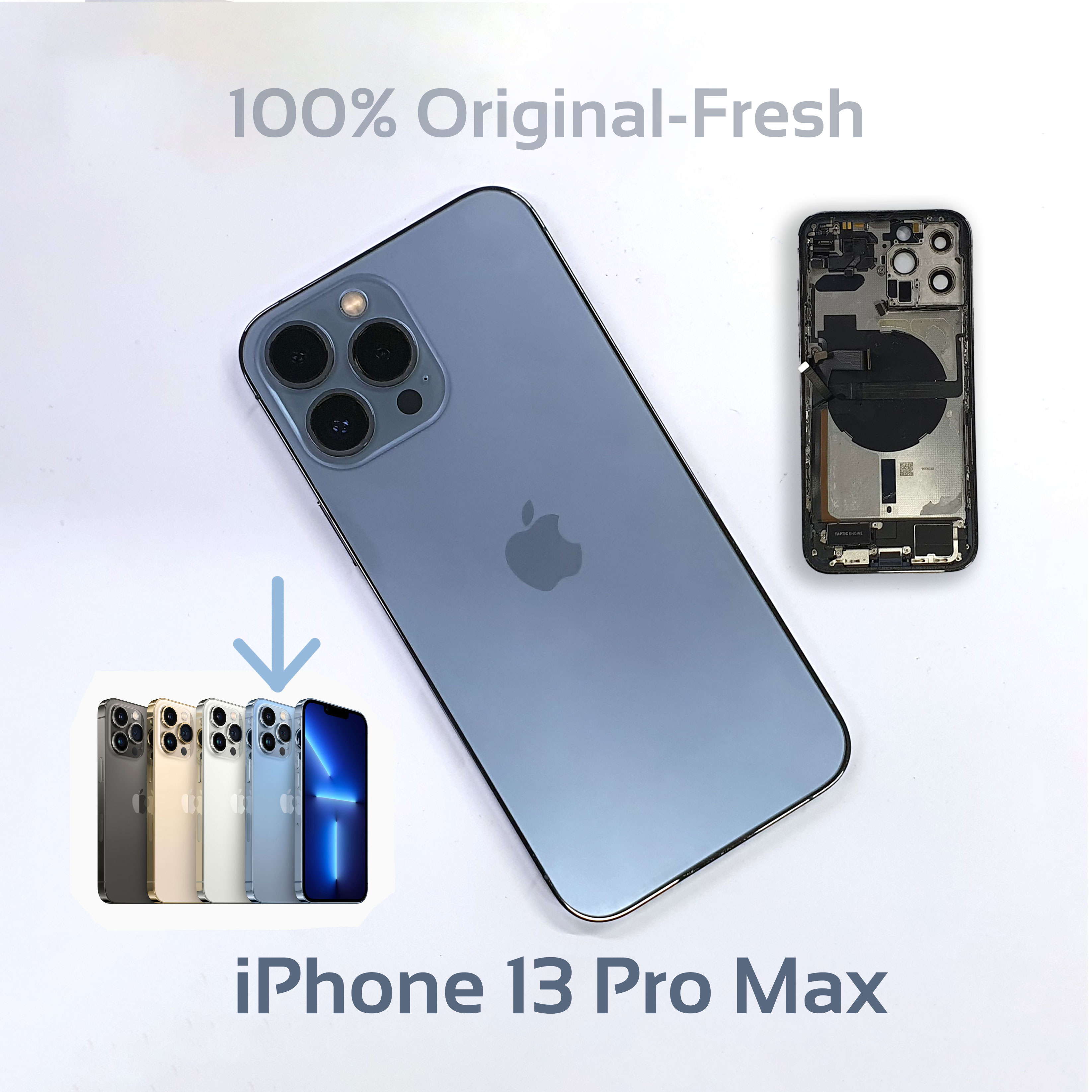 Housing/Setup Casing Body For iPhone 13 Pro Max Used But Fresh (Not Market Quality) Like As Photo. 