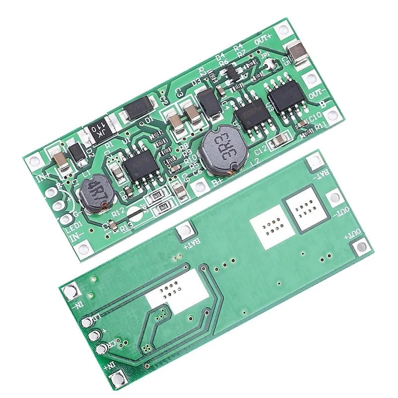 Mini UPS Circuit for Router ONU Li-ion 18650 Battery Charging Module Step Up Boost Converter DC 9V/12V Output UPS Over Charge Discharge Protection Circuit Board. 