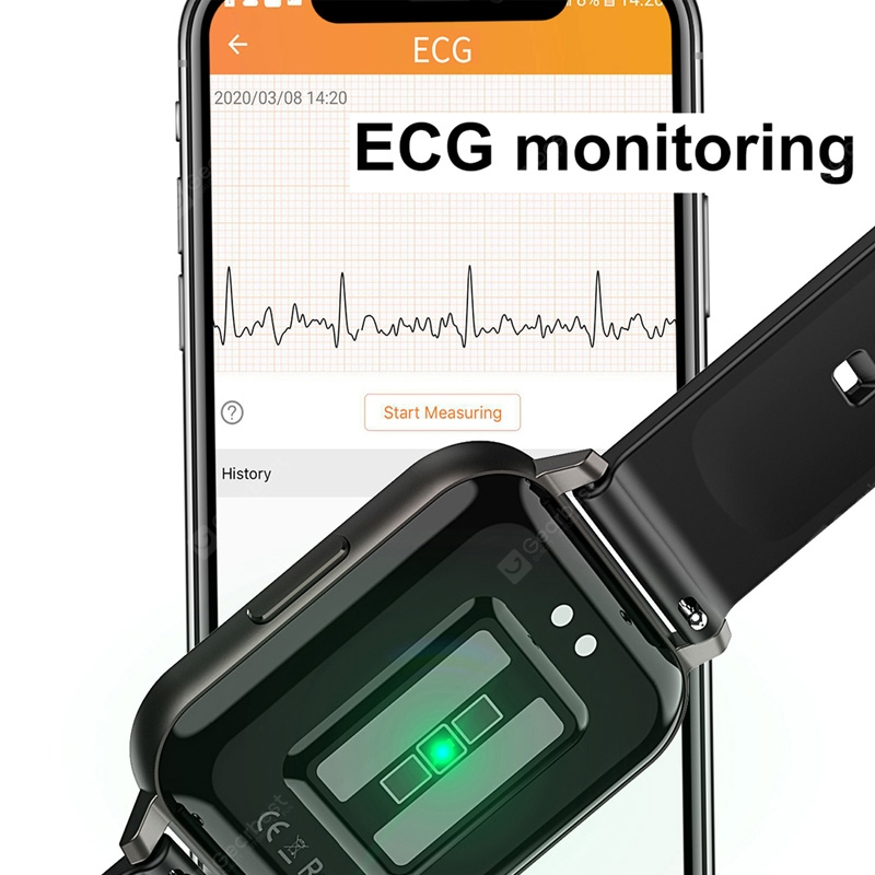 DTX Smart Watch 1.78 inch High Resolution Full Touch Screen ECG Heart Rate Blood Pressure Oxygen Monitor. 