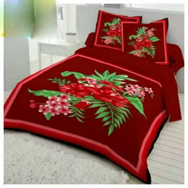 Double King Size Cotton Bed Sheet With Matching 2 Pillow Covers Multicolor Buy Online At Best Prices In Bangladesh Daraz Com