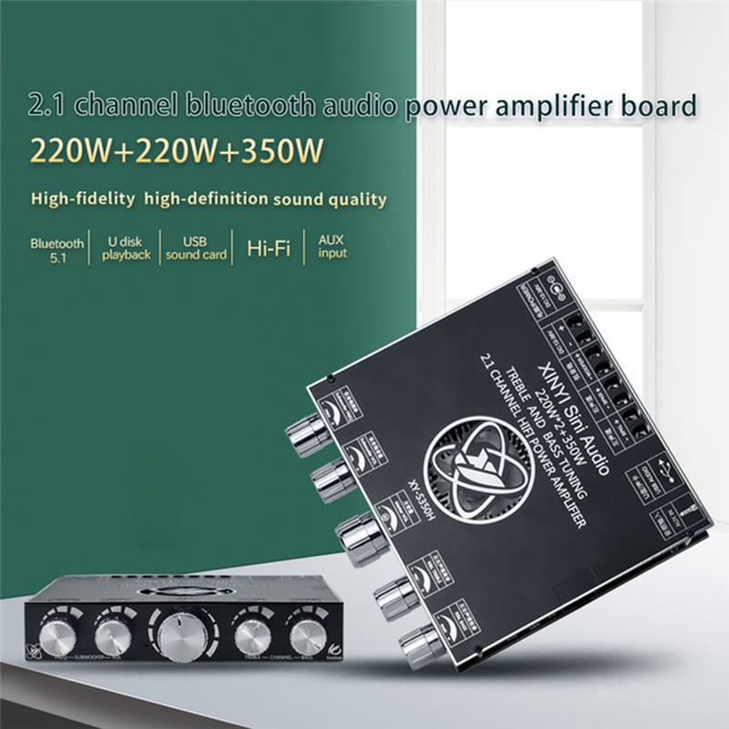 XINYI Sini Audio TPA3251 Bluetooth 5.0 Amplifier Board 2.1 Channel Power Audio Stereo Subwoofer Board 220WX2 350W Amplifier Board. 